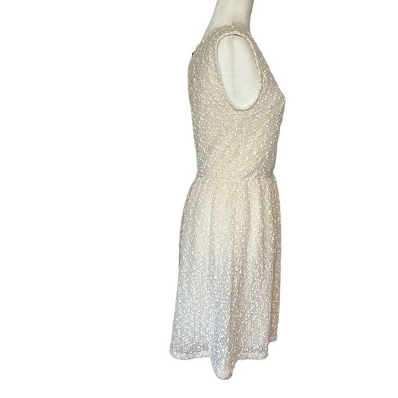 Impeccable Pig Sleeveless Cream and Gold Dress w/Back Cut Out. Sz L. Great Cond - Picture 7 of 13